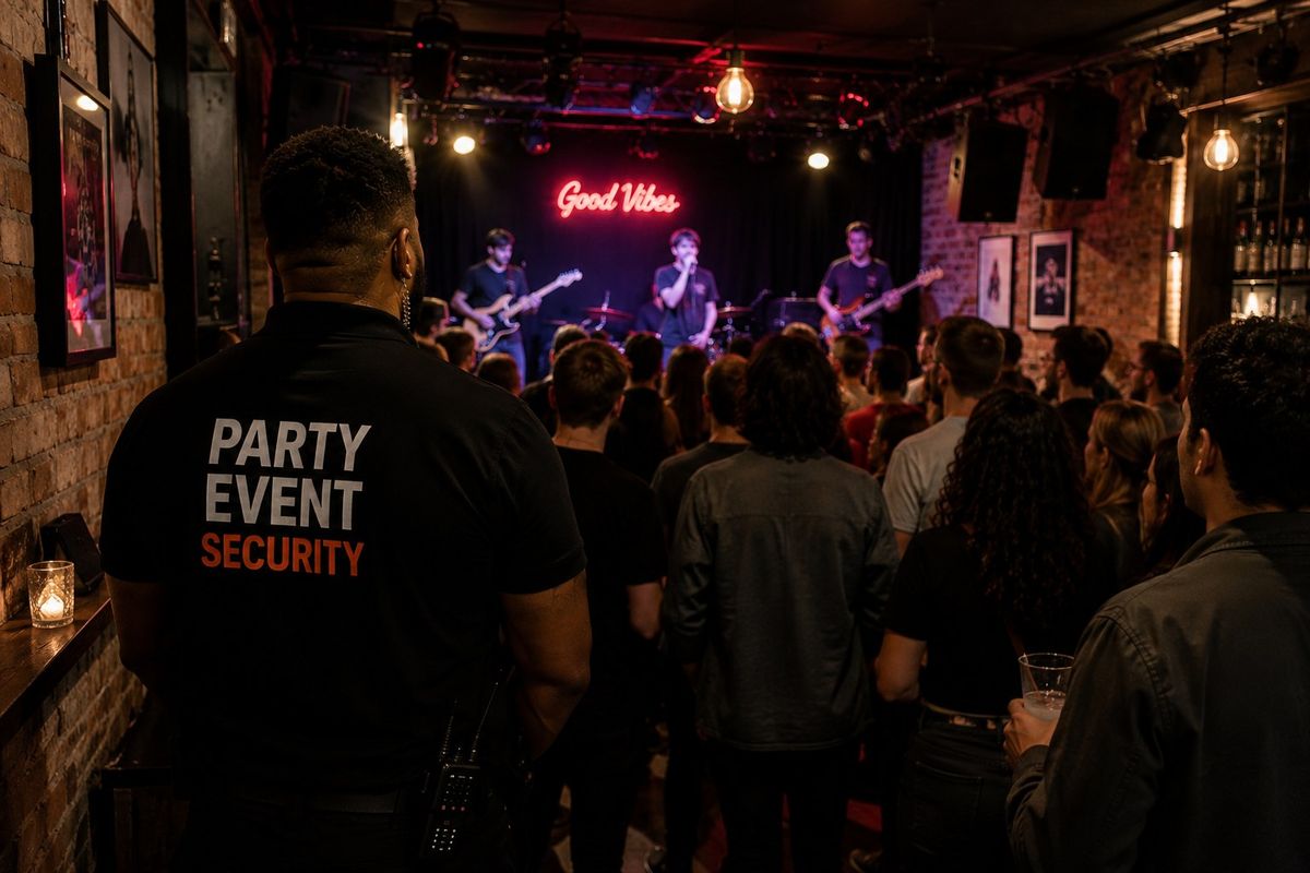 SIA-licensed event security guards on duty in London