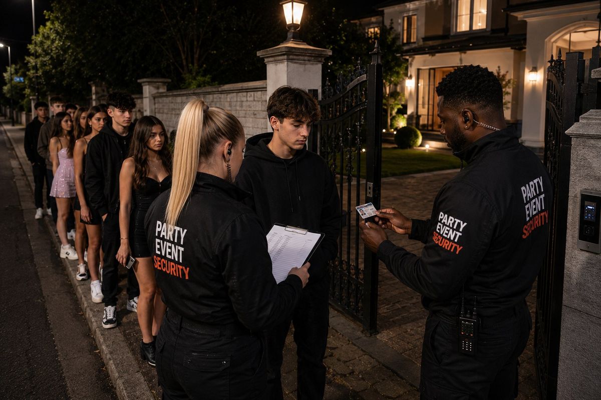SIA-licensed security guards at a birthday and private party in London